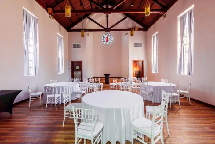 Pearce chapel with tables 250401
